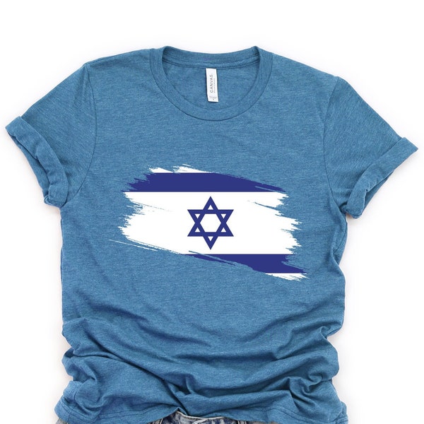 Israelische Flagge Shirt, Israelische Tshirt, Davidstern Shirt, Unterstützung Israel T-Shirt, Jerusalem Sweatshirt, Jüdisches Shirt, Israelisches Stolz Shirt