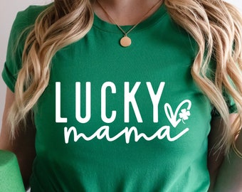 Lucky Mama St Patrick's Day Shirt, Irish Mom Gift