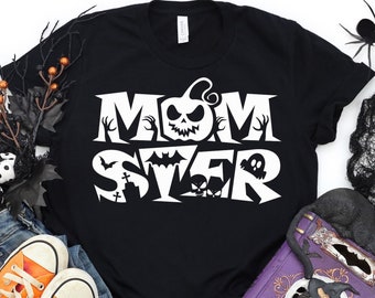 Momster: A Cute and Funny Halloween Shirt for Moms, Momster Halloween Sweatshirt, Halloween Gift For Mommy, Spooky Season Shirt, Wife Gift