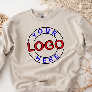 Sweat-shirt avec logo personnalisé, sweat-shirt avec logo personnalisé, votre sweat-shirt avec logo, sweat-shirt avec logo d'entreprise, sweat-shirt avec logo de marque, logo personnalisé