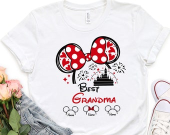 Custom Best Grandma Shirt, Best Mimi Ever Tshirt, Disney Mother's Day Shirt, Mom Shirt With Kids Names, Personalized Nana Shirt, Mom-mom Tee