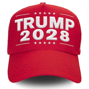 Trump 2028 Embroidered Cap, Trump 2028 Hat, Trump Gifts, Republican Gift, Political Support Hat, Support Trump Cap, Trump Again 2028, MAGA