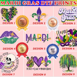 Mardi Gras DTF, Louisiana Festival DTF, Mardi Gras Squad, Mardi Gras Carnival Tee, Flower de luce, Ready to Press, Mardi Gras Shirts