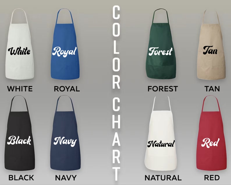 Personalized Chef Apron, Custom Text, Funny Cooking Gift - Etsy