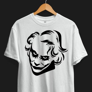 Joker Vector | Joker Silhouette | Laser Cutting | Layered Files | Svg File | Sticker | Digital Download | Svg Files For Cricut | Decal |