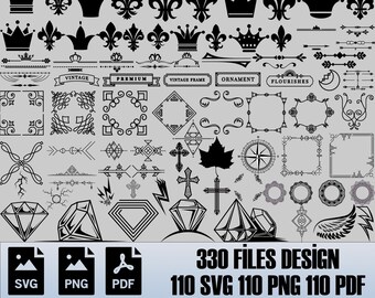 110+Doodle Elements Svg Bundle | Doodle Life Svg  | Flourishes Svg | Doodle Svg Files  |  Swirl Svg  | Doodles Cut File | Instant Download |