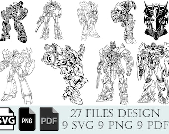 Transformers Svg | Transformers Ornament | Transformers Bundle | Transformers Clipart | Transformers Logo | Cricut |
