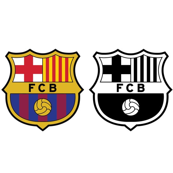 FC Barcelone Svg | Logo de football | Fichier numérique | Logo imprimé | SVG pour Cricut | Téléchargement instantané | Couper le fichier | Clipart |