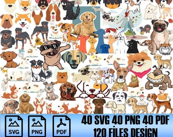 Dog Bundle Svg | Dog Svg | Funny Dog Svg | Baby Dog Svg | Svg File | Sticker | Digital Download | Svg Files For Cricut |