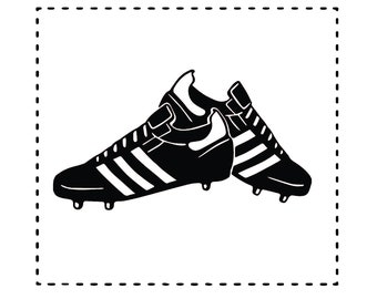 Soccer Shoes Svg | Laser Cutting | Files For Cnc | Layered Files | Svg Cricut | Sticker | Silhouette | Printable | Decal | Vector |