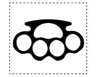 Knuckleduster Svg | Laser Cutting | Files For Cnc | Layered Files | Svg Cricut | Sticker | Silhouette | Printable | Decal | Vector |