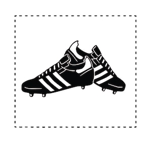 Botas de fútbol Svg / Corte por láser / Archivos para CNC / Archivos en capas / Svg Cricut / Pegatina / Silueta / Imprimible / Calcomanía / Vector /