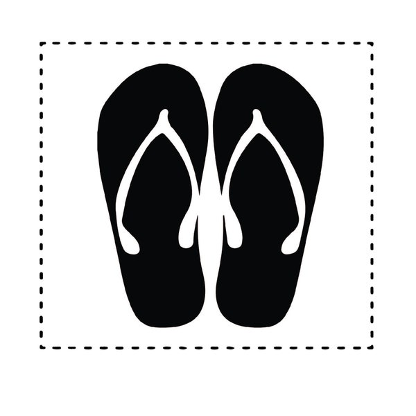 Flip Flops Svg | Laser Cutting | Files For Cnc | Layered Files | Svg Cricut | Sticker | Silhouette | Printable | Decal | Vector |