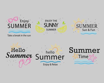 Summer Bundle Svg | Beach Svg | Summertime Svg | Funny Beach Quotes Svg | Svg File | Sticker | Digital Download | Svg Files For Cricut |