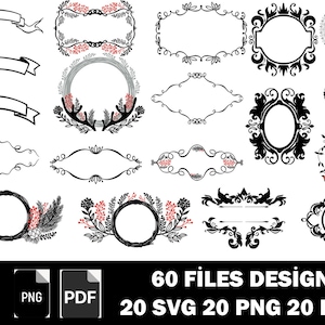 Christmas Wreath Svg | Wreath Svg Bundle | Floral Wreath Svg | Wedding Wreath Svg | Circle Monogram Svg | Leaves Svg | Circle Frame Svg |
