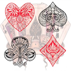Playing Cards Svg Bundle | Playing Cards Png | Digital File | Logo Print | Svg For Cricut | Instant Download | Cut File | Clipart |