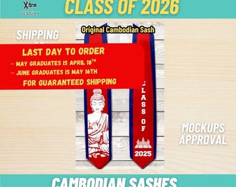Cambodian Graduation Sash
