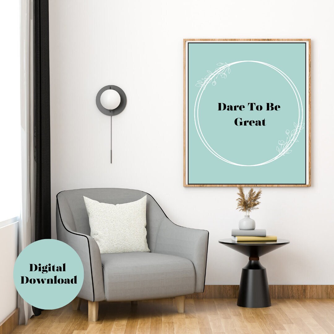 Printable Motivational Wall Art, Printable Planner Template - Etsy