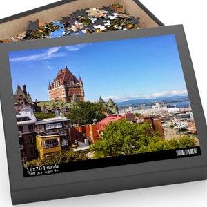 Quebec Canada | Adult Jigsaw Puzzle | Kids Jigsaw Puzzle | Teen Puzzle | 120 piece puzzle, 252 piece puzzle, 500 piece puzzle