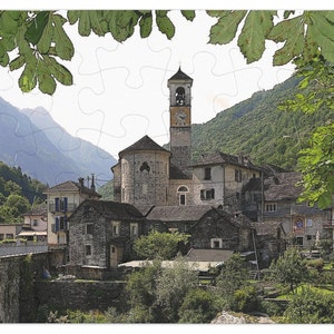 French village | Adult jigsaw puzzle | Jigsaw puzzle of France | 30 piece, 110 piece, 252 piece, 500 piece, 1000 piece