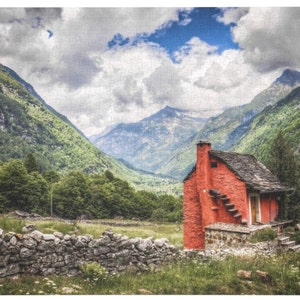 Alpine cabin | Adult jigsaw puzzle (500, 1000 Piece) | Mountain puzzle | Nature puzzle | Photo puzzle | Jigsaw puzzle of France