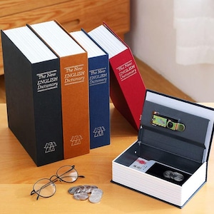 Book Shaped Lockable Money Box | 3 Size Options Secret Safe | Decorative Money Box | Gift Idea