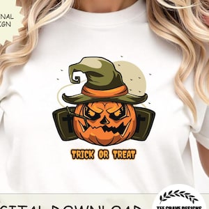 Trick or Treat Png, Hallween Ghost Png, Spooky Season Png, Trick or Treat Shirt, Funny Halloween T-Shirt, Halloween Png, Pumpkin png, Spooky