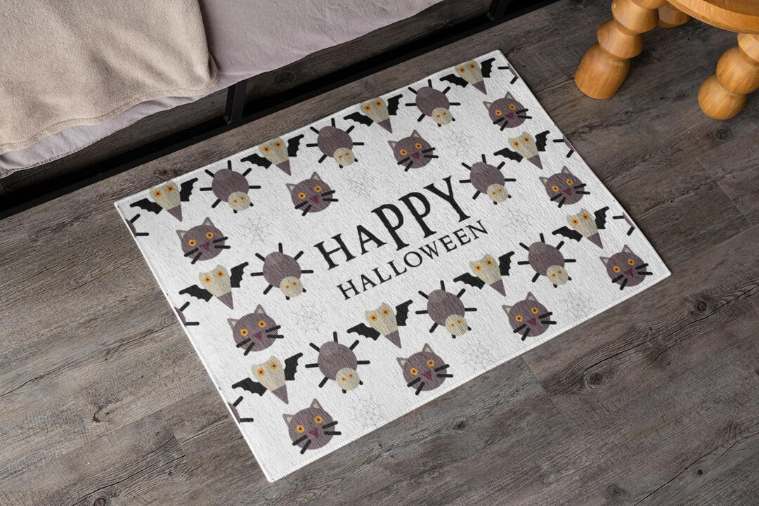 Halloween Rug, Spooky, Happy Halloween Rugs, Happy Halloween Rugs, Fall ...