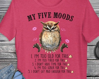 Cute Owl Shirt,Animal Lover TShirt,Owl T-Shirt,Animal Lovers T-Shirts, Owl Gift, Owl Funny Saying,owl collectors,owl tee,owl gift, owl top