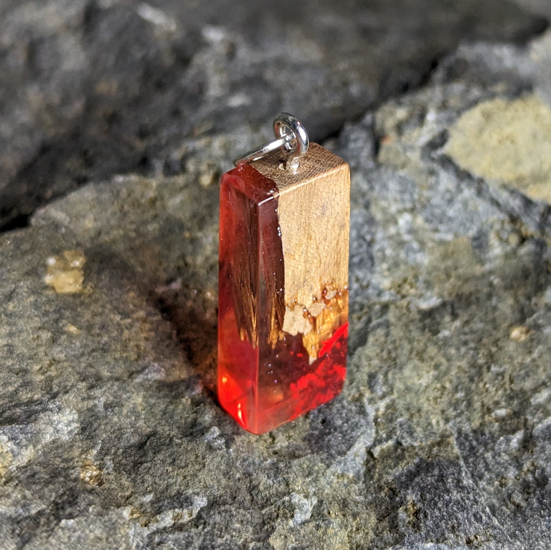 Red resin best sale necklace