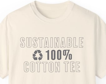 Sustainable 100% Cotton Graphic Tee: Eco-Friendly Unisex Shirt