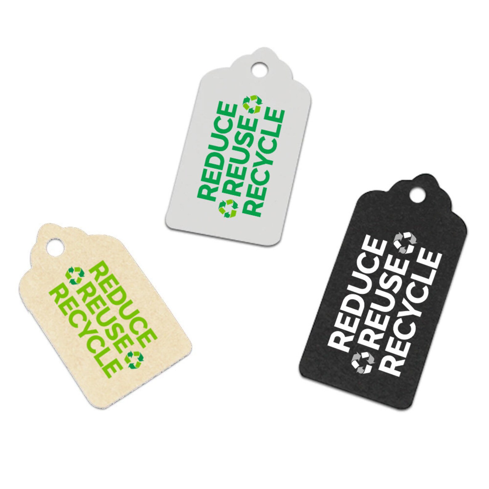 Reduce Reuse Recycle PNG SVG Printable Clipart, Sustainable Instant ...