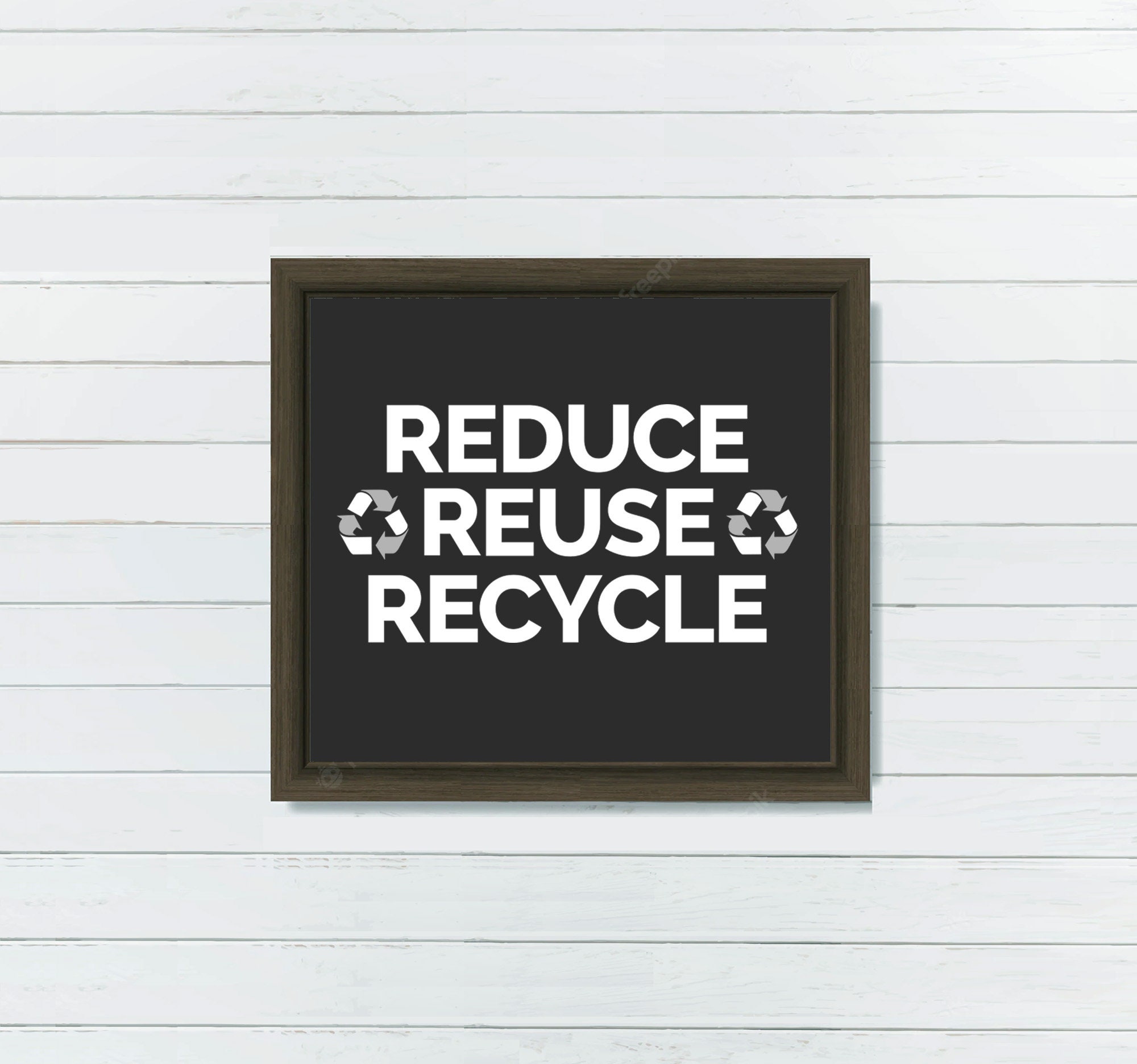 Reduce Reuse Recycle PNG SVG Printable Clipart, Sustainable Instant ...