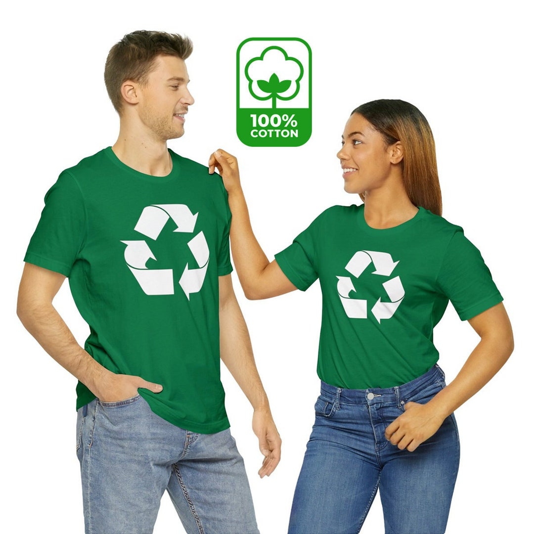 Recycle Logo T-shirt: Unisex Eco-friendly Cotton Tee
