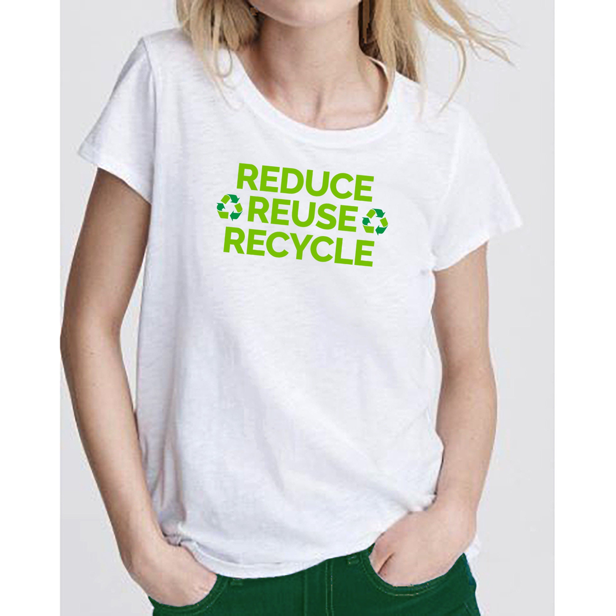 Reduce Reuse Recycle PNG SVG Printable Clipart, Sustainable Instant ...