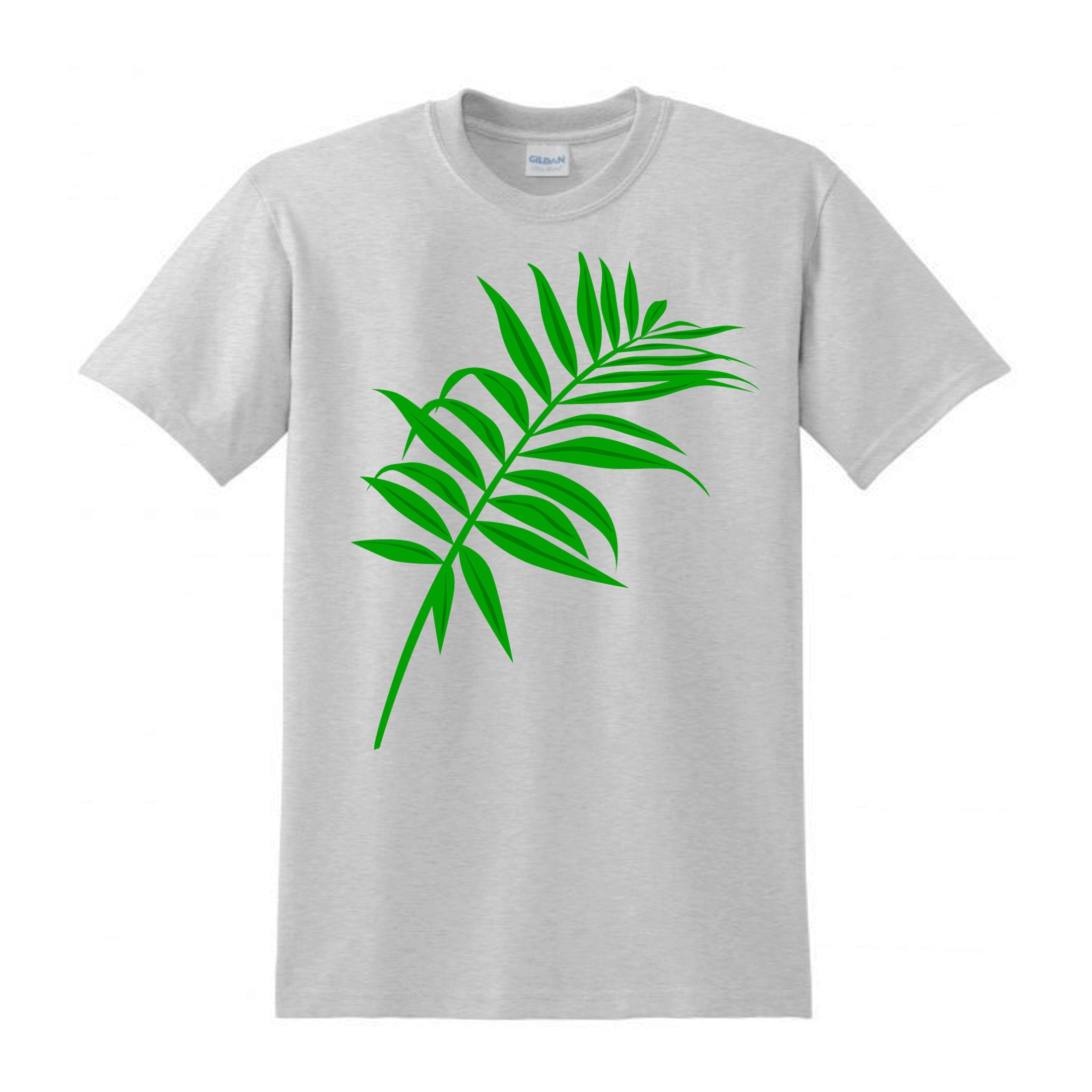 Printed Tee in Jungle Leaves