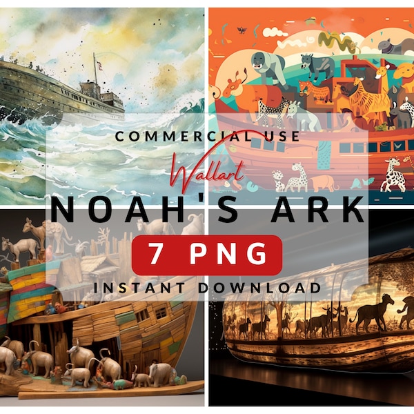 Noah's Ark Print - Etsy