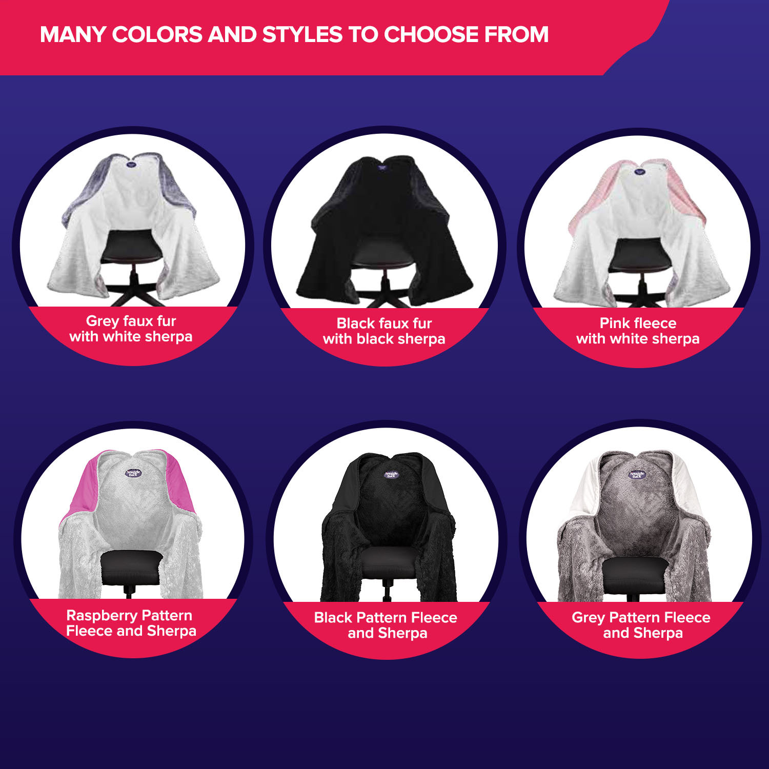 The Original Office Chair Blanket by Snuggleback Comfy Office Desk