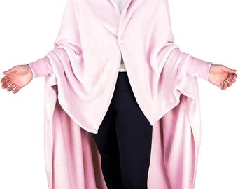 Throbe - La coperta indossabile, morbida e confortevole, ideale per il freddo - Rosa