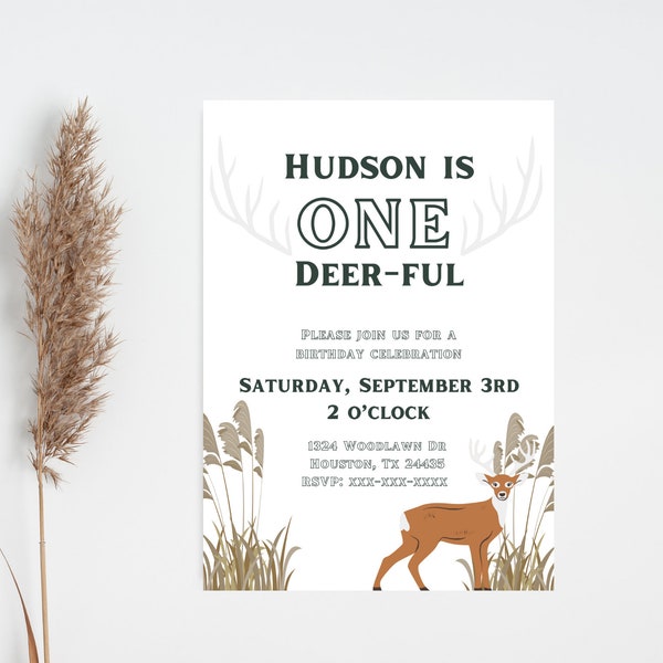 Deer Birthday - Etsy