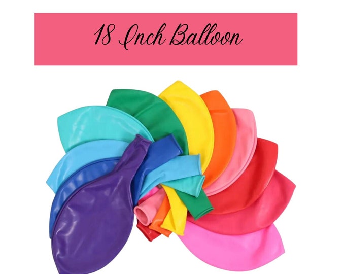 18inch / 50 Pack Classic / Standard Colored Balloons