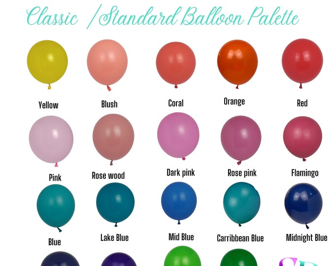 18inch | 10 Pack Classic | Standard Colored Balloons  | Event Decor | Party Balloons | Birthday Party | Weddings | Anniversary