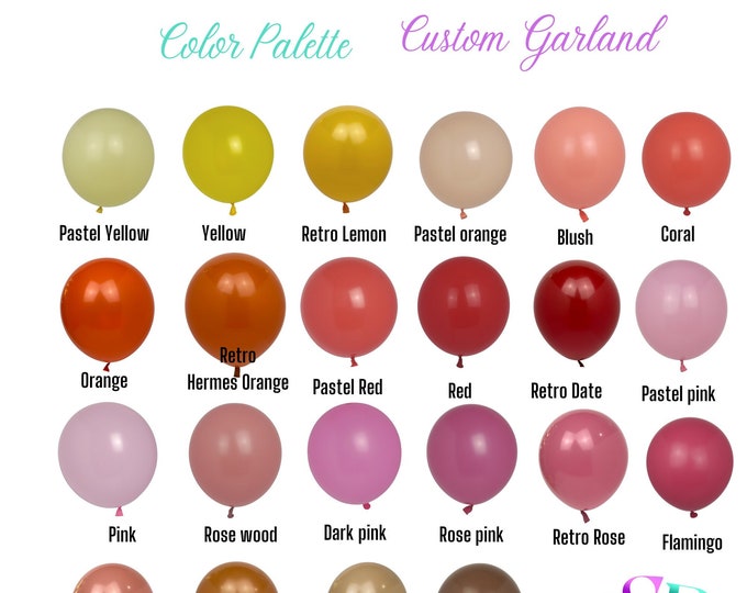 DYI Balloon Garland Kit  | Custom Event Decor | Party Balloons | Birthday Party | Weddings | Anniversary