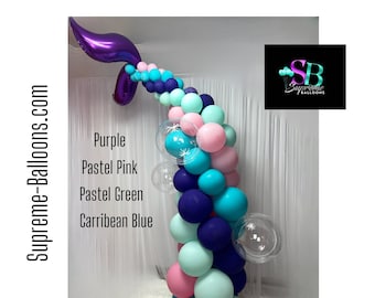 Mermaid Tail Balloon column Kit - Under the Seas Party