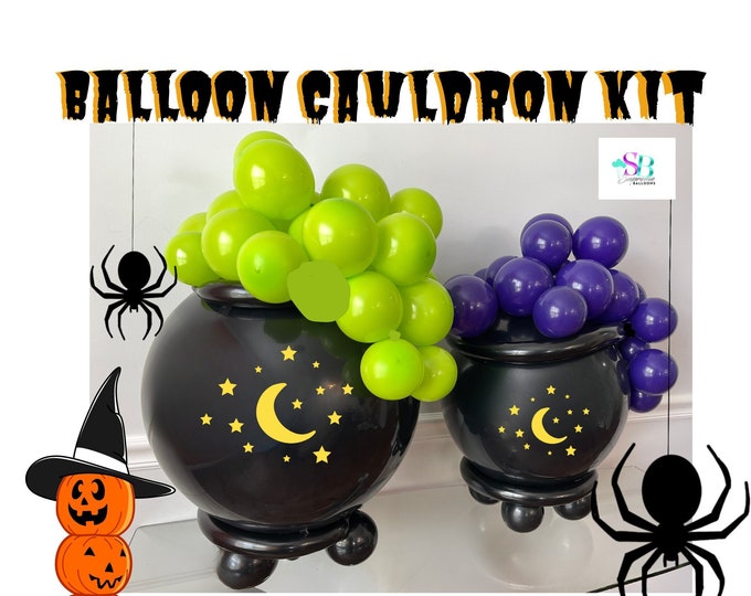 Balloon Cauldron Kit  | Withes Pot | Halloween Party | Garland | Arch