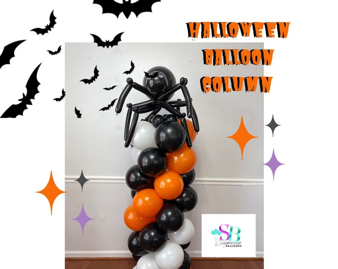 Halloween Balloon Column |Halloween Party | Garland | Arch | Backdrop | Display