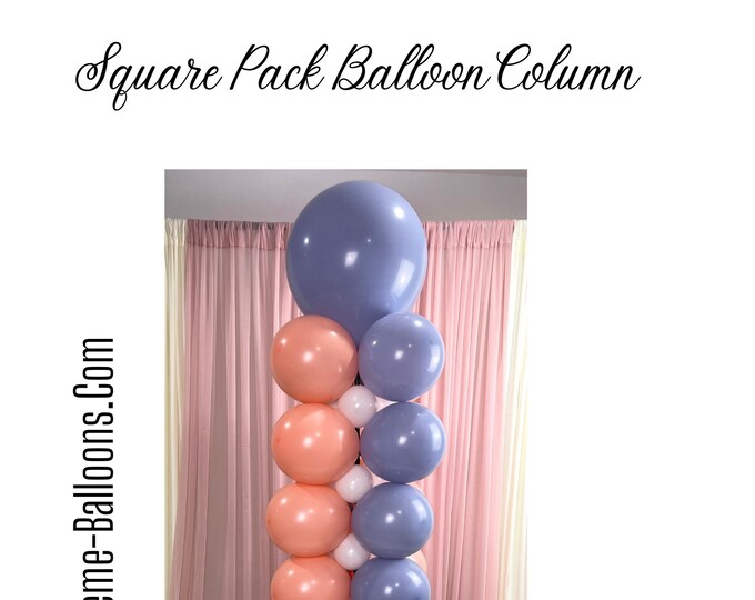 Square Pack Balloon Column Kits | Beginner Friendly | Event Decor | Party Balloons | Birthday Party
