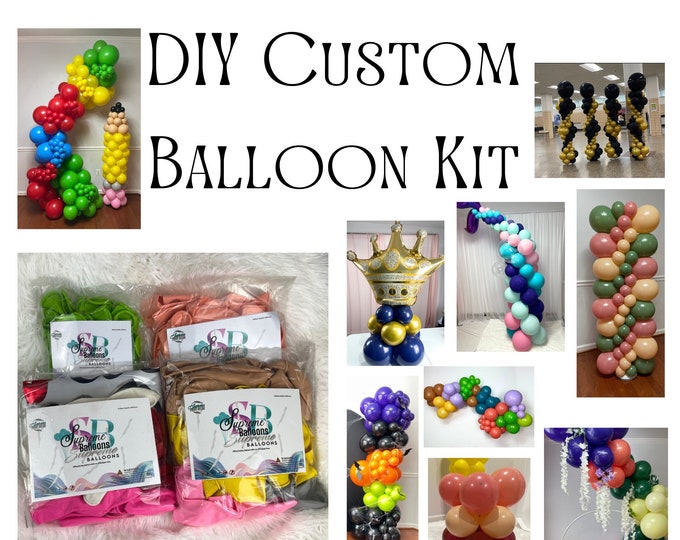 Custom DIY Balloon Kit / Custom Color Palette /DIY Balloon Decor  | Events | Party Balloons | Birthday Party | Weddings | Anniversary