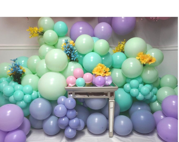 100 Macaron/ Pastel Colored Balloons