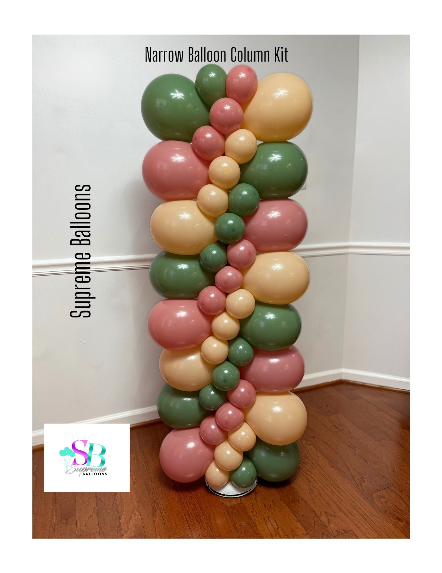 Narrow Balloon Column Instruction- 3 Colors | Tutorial | Step by Step ...